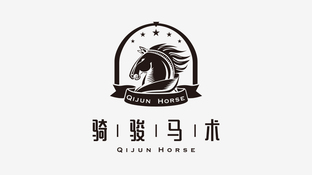 骑骏马术LOGO