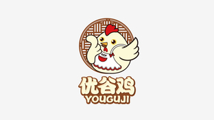 优谷鸡logo