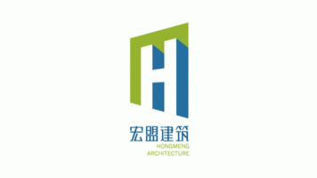 宏盟建筑LOGO设计