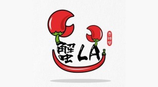 蟹LA香辣虾LOGO设计